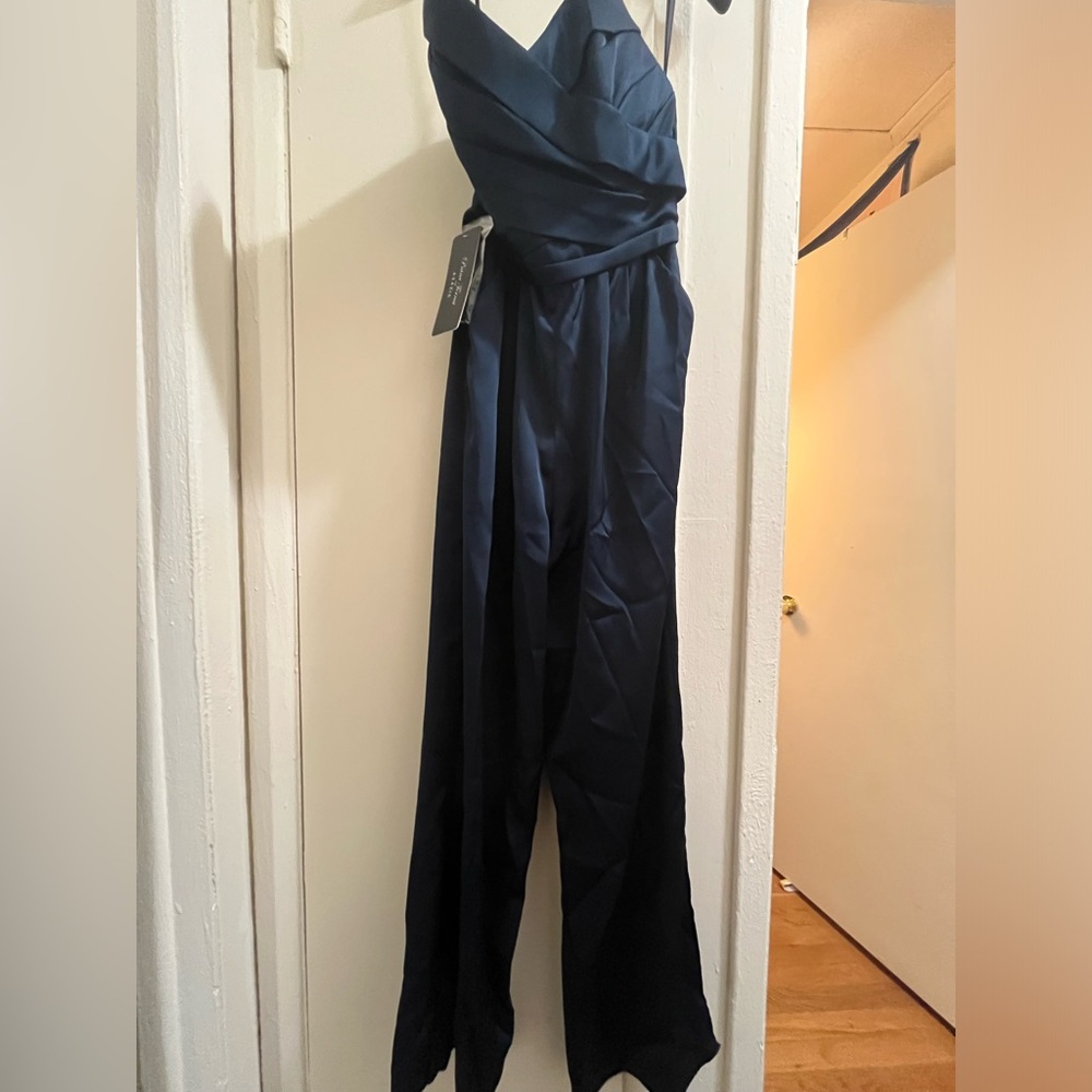 Azazie Navy Blue Jumpsuit